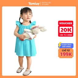 Thumbnail Đầm Yếm Cổ Thun Tamiuy  Họa Tiết Hoa Hướng Cho Bé  Gái Từ 1-10 Tuổi 1