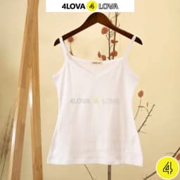 Thumbnail Áo 2 dây nữ cổ tim 4LOVA chất liệu thun 100% cotton dáng ôm mềm mại, quyến rũ 4