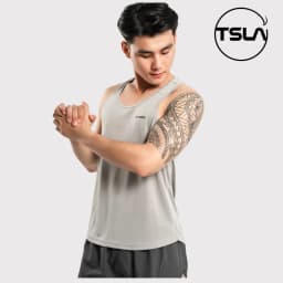 Thumbnail Áo ba lỗ nam Devops form rộng vải lưới nhanh khô thoáng mặc tập gym work out yoga TSLA DEH1004 2