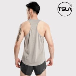 Thumbnail Áo ba lỗ nam Devops form rộng vải lưới nhanh khô thoáng mặc tập gym work out yoga TSLA DEH1004 3