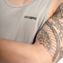 Thumbnail Áo ba lỗ nam Devops form rộng vải lưới nhanh khô thoáng mặc tập gym work out yoga TSLA DEH1004 4