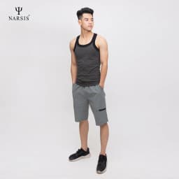 Thumbnail Áo Ba Lỗ Nam Narsis, Chất Cotton, Mỏng Nhẹ, Thoáng Khí, Kiểu Dáng Thể Thao, Thấm Hút, Co Giãn 2
