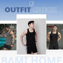 Thumbnail Áo ba lỗ nam vải thun gân co giãn BAMIHOME áo tanktop nam tập gym thoáng mát sát nách ATT05 3