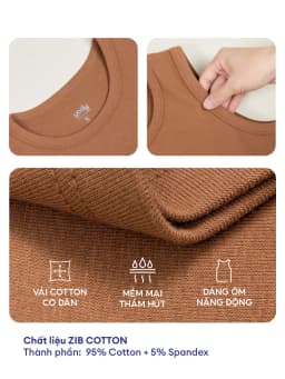 Thumbnail Áo ba lỗ nữ YODY croptop hack dáng chất liệu cotton mềm mịn co giãn - BLN5048 2