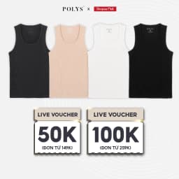 Thumbnail Áo Ba Lỗ Thun Gân POLYS Fullbox Form Body, Vải Cotton Gân Dày Dặn, Co Giãn Và Thấm Hút Tốt. Áo 3 Lỗ 1