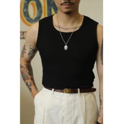 Thumbnail Áo Ba Lỗ Thun Gân Tank Top Nam Nữ FOMAN Form Body Classic, Cổ Tròn Vải Cotton Tăm Gân Sợi Tự Nhiên Thoáng Mát Tôn Dáng 3