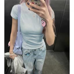 Thumbnail Áo baby tee form body siêu tôn dáng, chất thun cotton thoáng mát IU - 𝐊𝐈𝐋𝐋 𝐒𝐘𝐒𝐓𝐄𝐌 2