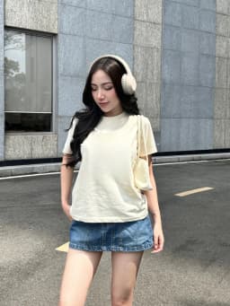 Thumbnail Áo baby tee trơn basic cổ tròn nhiều màu TiQi Jeans chất cotton co giãn 2 chiều AB-01 4