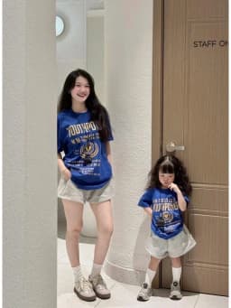 Thumbnail Áo Bé Gái Áo Mẹ Và Bé Áo Thun Gia Đình Áo Phông Cho Bé Chất Liệu Cotton Thấm Hút Mồ Hôi ABG24 3