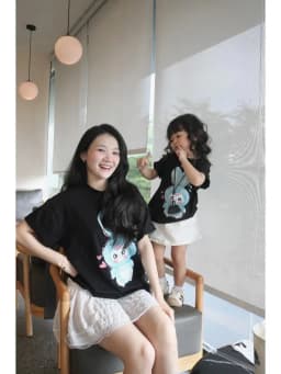 Thumbnail Áo Bé Gái Áo Mẹ Và Bé Áo Thun Gia Đình Áo Phông Cho Bé Chất Liệu Cotton Thấm Hút Mồ Hôi ABG24 4