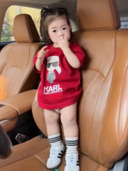 Thumbnail Áo Bé Gái Áo Thun Cho Bé Áo Cho Bé Unisex Bé Trai Bé Gái Áo Cotton Loại Một Babi mama ABG20 1