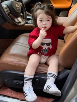 Thumbnail Áo Bé Gái Áo Thun Cho Bé Áo Cho Bé Unisex Bé Trai Bé Gái Áo Cotton Loại Một Babi mama ABG20 3