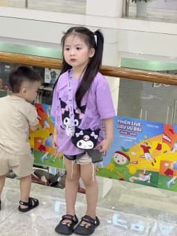 Thumbnail Áo Bé Gái Áo Thun Hình KUROMI UNISEX Áo Cho Cả Gia Đình Áo Bé Gái, Áo Bé Trai Cotton Loại Một ABG12 3