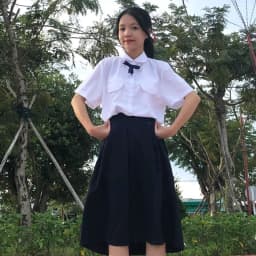 Thumbnail Áo bé gái sơmi đi học đồng phục học sinh cấp 1, 2, 3 2