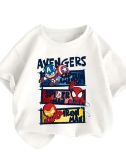 Thumbnail Áo Bé Trai Áo Siêu Nhân Cho Bé Trai Áo Thun MARVEL Siêu Anh Hùng Chất Cotton Loại 1 Vải Chính Phẩm Babi mama AT01 2