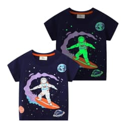 Thumbnail Áo bé trai phát sáng dạ quang chất cotton họa tiết khủng long thời trang trẻ em 2 đến 7 tuổi SKIDS 1