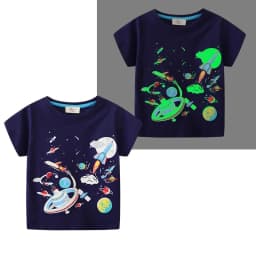 Thumbnail Áo bé trai phát sáng dạ quang chất cotton họa tiết khủng long thời trang trẻ em 2 đến 7 tuổi SKIDS 2
