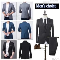 Thumbnail Áo blazer BEFOYI tay dài ôm dáng vừa vặn nhiều màu sắc tùy chọn size S-5XL thời trang Hàn Quốc cơ bản dành cho nam 3