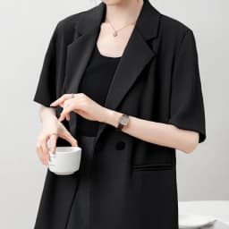 Thumbnail Áo blazer khoác vest nữ tay ngắn túi mổ THOCA HOUSE trẻ trung thanh lịch dáng Hàn 2
