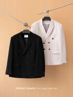 Thumbnail Áo Blazer Nam 6 Nút có Đệm Vai Thương Hiệu JBAGY - 4 lớp chất lượng cao - JK0104 4