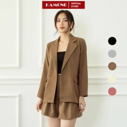 Thumbnail Áo blazer nữ tay dài KAMONG phong cách công sở. 1
