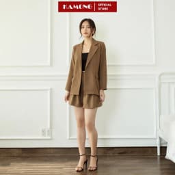 Thumbnail Áo blazer nữ tay dài KAMONG phong cách công sở. 4
