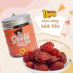 Thumbnail Đào bổ sấy dẻo Ô mai Yumi hoa quả trái cây khô ăn vặt thơm ngon 1