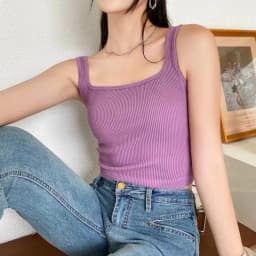 Thumbnail Áo bra 2 dây bản vừa áo bra 2 dây chất thun gân In So Of cao cấp cổ vuông hách dáng dễ mix đồ silive_official 1