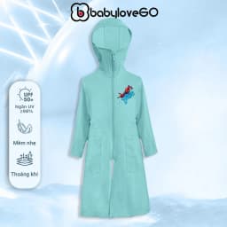 Thumbnail Áo chống nắng bé trai BabyloveGO áo choàng dài chống nắng toàn thân vải thông hơi tản nhiệt chống tia UV 1