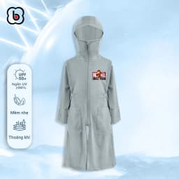 Thumbnail Áo chống nắng bé trai BabyloveGO áo choàng dài chống nắng toàn thân vải thông hơi tản nhiệt chống tia UV 4