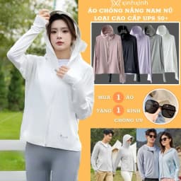 Thumbnail Áo Chống Nắng Cao Cấp Chất 6D Su Lạnh UPS 50+ Chống Nóng Chống Tia UV Dành Cho Nam và Nữ - Tặng Kèm Kính Chống Tia UV 1