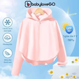 Thumbnail Áo chống nắng cho bé BabyloveGO áo choàng chống nắng cánh dơi vải Ice Text thông hơi làm mát tức thì chống tia UV 1