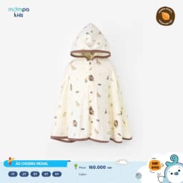 Thumbnail Áo chống nắng cho bé Mompa áo choàng 1-5 tuổi vải Modal cúc bấm đa năng thoáng khí mềm mại 490 2