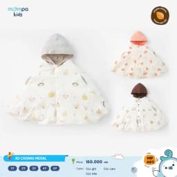 Thumbnail Áo chống nắng cho bé Mompa áo choàng 1-5 tuổi vải Modal cúc bấm đa năng thoáng khí mềm mại 490 3
