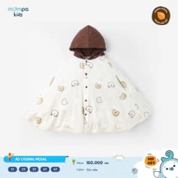 Thumbnail Áo chống nắng cho bé Mompa áo choàng 1-5 tuổi vải Modal cúc bấm đa năng thoáng khí mềm mại 490 4