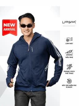 Thumbnail Áo Chống Nắng Nam 2 Lớp Dệt Laroma| UPF50+ | Vải Thơm | Làm Mát | Thời Trang | Đa Dụng 1