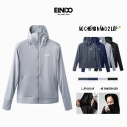 Thumbnail Áo chống nắng nam ELNIDO 2 lớp dày dặn, thoáng mát,co giãn tốt,thoải mái ED012 1