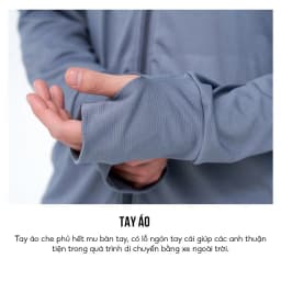 Thumbnail Áo chống nắng nam ELNIDO 2 lớp dày dặn, thoáng mát,co giãn tốt,thoải mái ED012 2