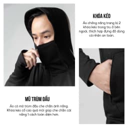Thumbnail Áo chống nắng nam ELNIDO 2 lớp dày dặn, thoáng mát,co giãn tốt,thoải mái ED012 4