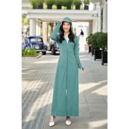 Thumbnail Áo chống nắng nữ 2 lớp dáng dài liền thân chất aircool mát lạnh chống tia UV co giãn 4 chiều 3