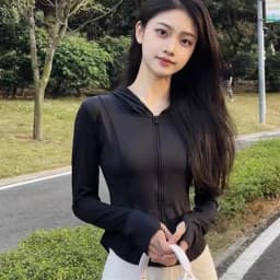 Thumbnail Áo chống nắng nữ áo khoác chống nắng nữ chống tia cực tím UPF 50+ chất lụa băng ôm body co giãn thoáng mát silive 3