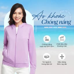 Thumbnail Áo Chống Nắng Nữ Chống Tia UV Vải Pique Thoáng Mát Nhiều Màu 2211004 3