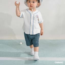 Thumbnail Áo cộc tay bóng chày phong cách thể thao Olympia cho bé trai 3