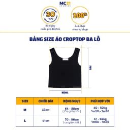 Thumbnail Áo croptop ba lỗ MC21.STUDIOS dáng ôm co giãn chất thun xịn cao cấp phong cách Ulzzang Streetwear Hàn Quốc A3213 4