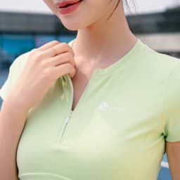 Thumbnail Áo Croptop Chơi Thể Thao LV25N01F109, Áo Croptop Có Tay Form Ôm Body Có Mút Ngực Tháo Rời; Áo Tập Gym Tập Yoga Livan 1