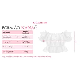 Thumbnail Áo croptop kiểu trễ vai bèo tầng NANA - 𝐊𝐈𝐋𝐋 𝐒𝐘𝐒𝐓𝐄𝐌 2