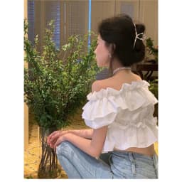 Thumbnail Áo croptop kiểu trễ vai bèo tầng NANA - 𝐊𝐈𝐋𝐋 𝐒𝐘𝐒𝐓𝐄𝐌 4