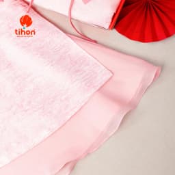 Thumbnail Áo dài cho bé gái TIHON cao cấp gấm phối tơ mềm mại đính nơ siêu dễ thương SET0786011 4