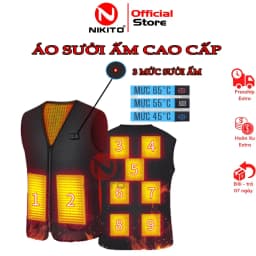 Thumbnail Áo ghi lê sưởi ấm NIKITO Công Nghệ Nhật Bản sử dụng điện từ pin dự phòng [KO kèm PIN] 1