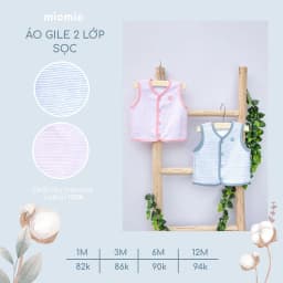Thumbnail Áo Gile 2 Lớp MIOMIO ( Form Ôm, Mom Muốn Rộng Tăng Thêm 1 Size),  Dành Cho Bé Trai, Bé Gái (size từ 0-24 tháng) 2